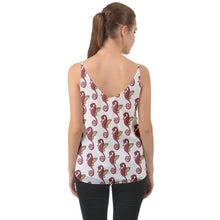 Load image into Gallery viewer, Red Seahorse Pattern Chiffon Camisole
