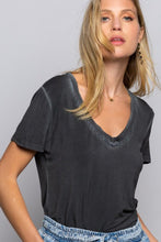 Load image into Gallery viewer, Stone Wash V Neck Shirt