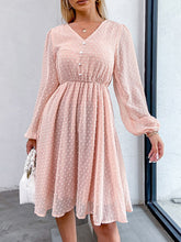 Load image into Gallery viewer, Navy Blue Polka Dot Button