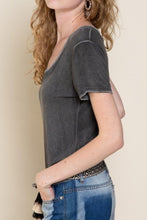 Load image into Gallery viewer, Stone Wash V Neck Shirt