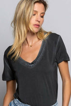 Load image into Gallery viewer, Stone Wash V Neck Shirt