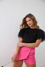 Load image into Gallery viewer, Elegant wrap skirt and shorts pink 16228
