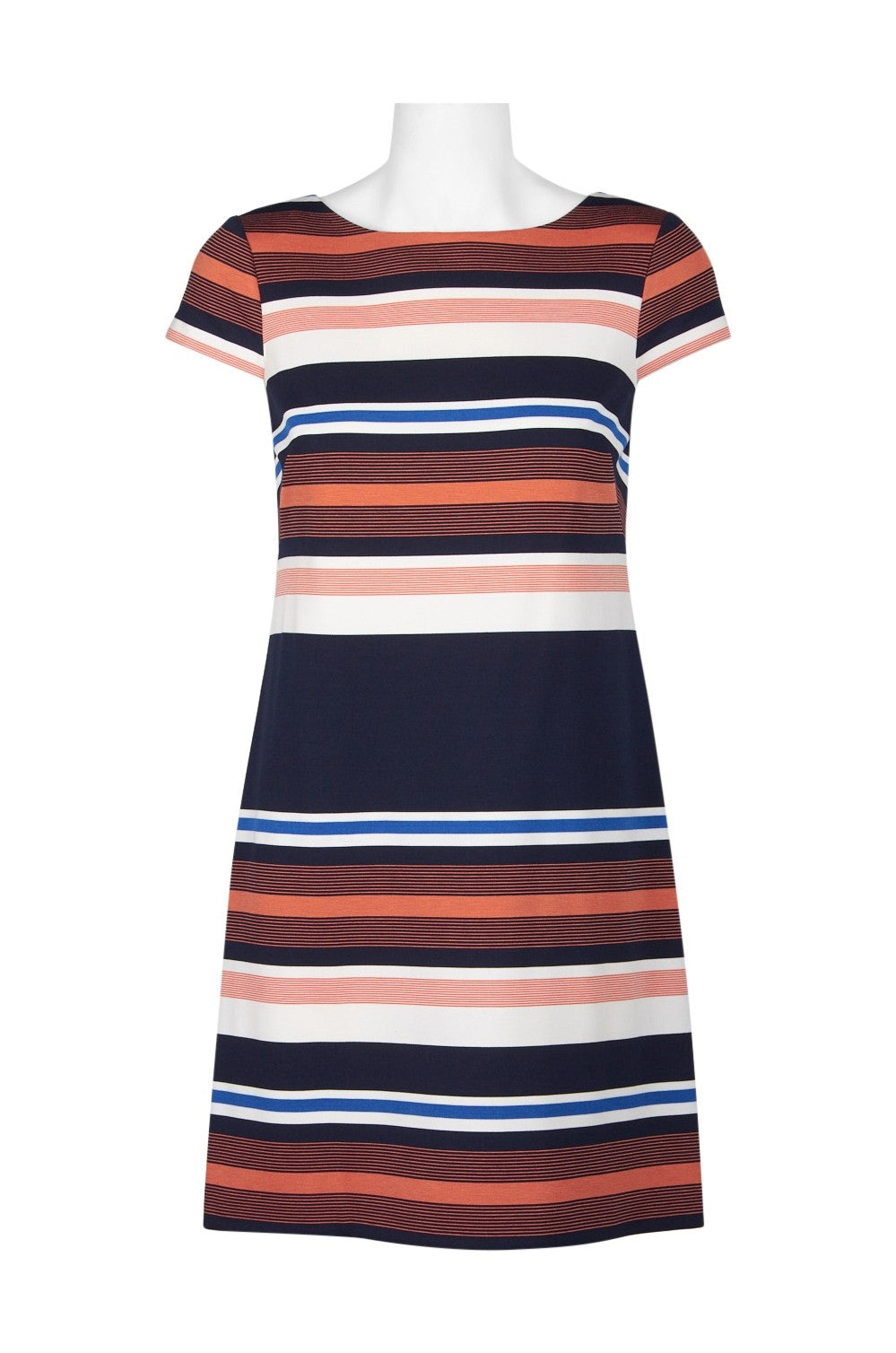 Adrianna Papell Boat Neck Short Sleeve
