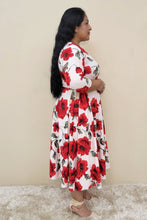 Charger l&#39;image dans la galerie, Plus Size Floral Midi Dress, round
